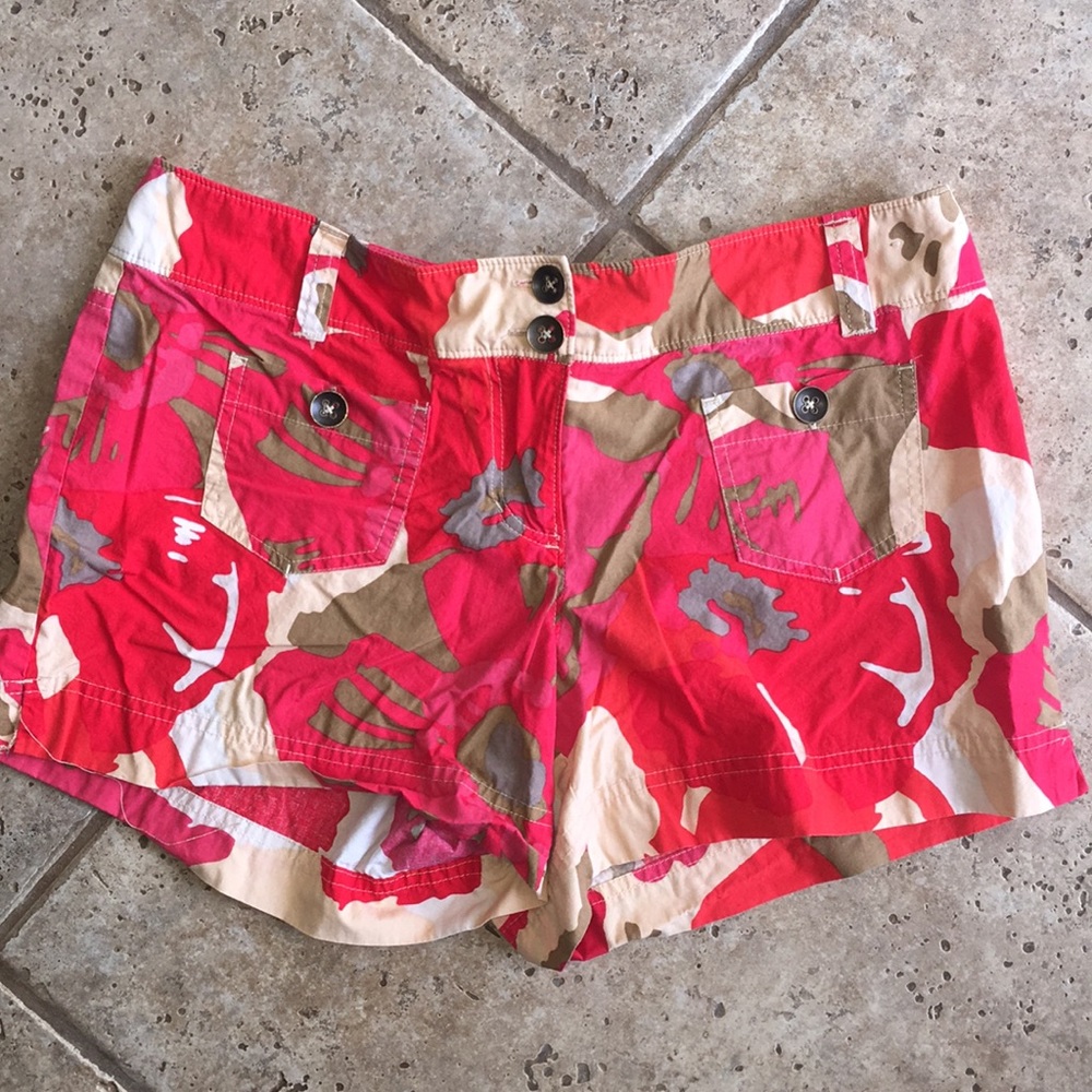 New York & Company Multicolor Print Shorts